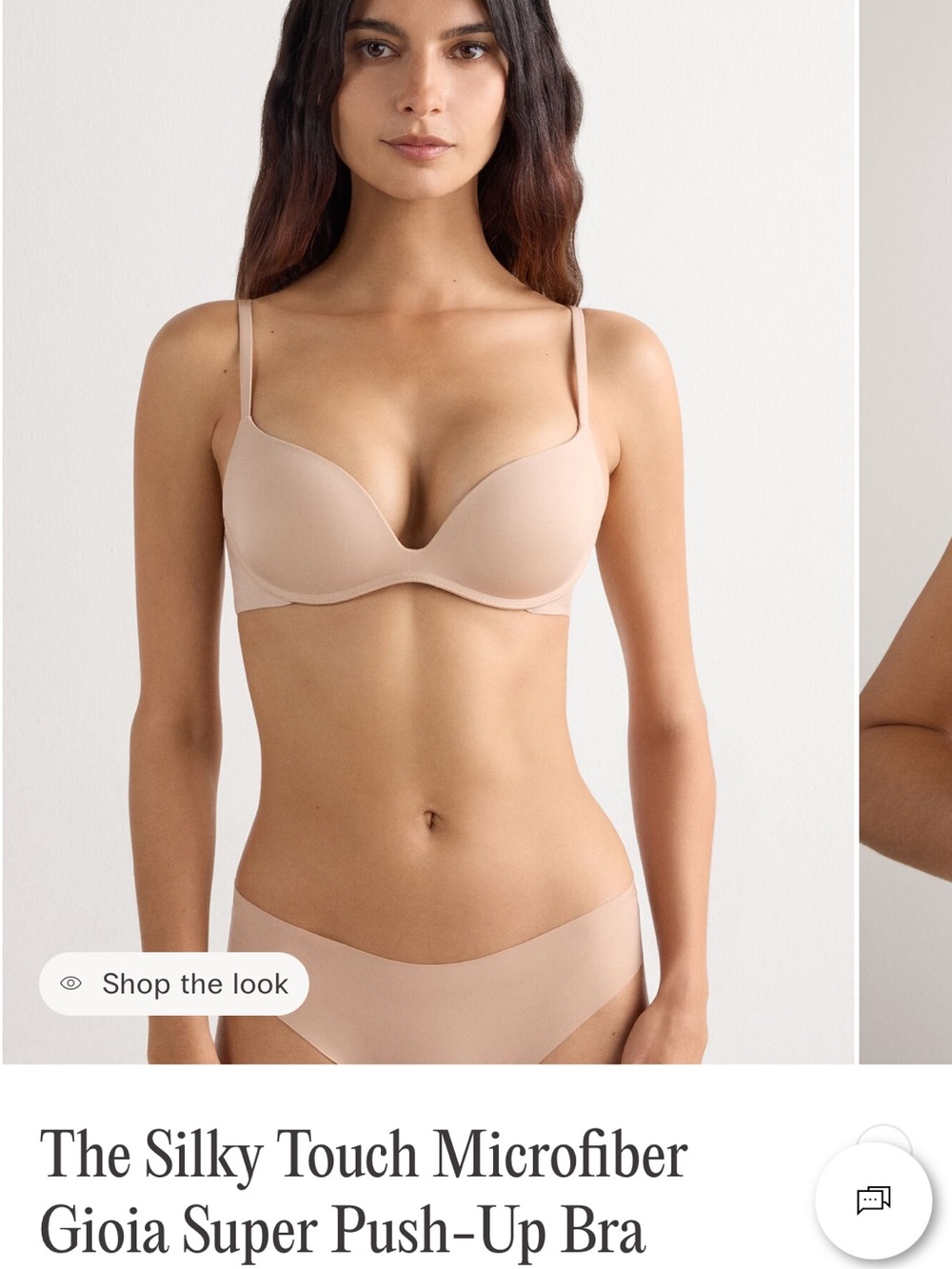 intimissimi Silky Touch Microfiber Bra - Beige -32B